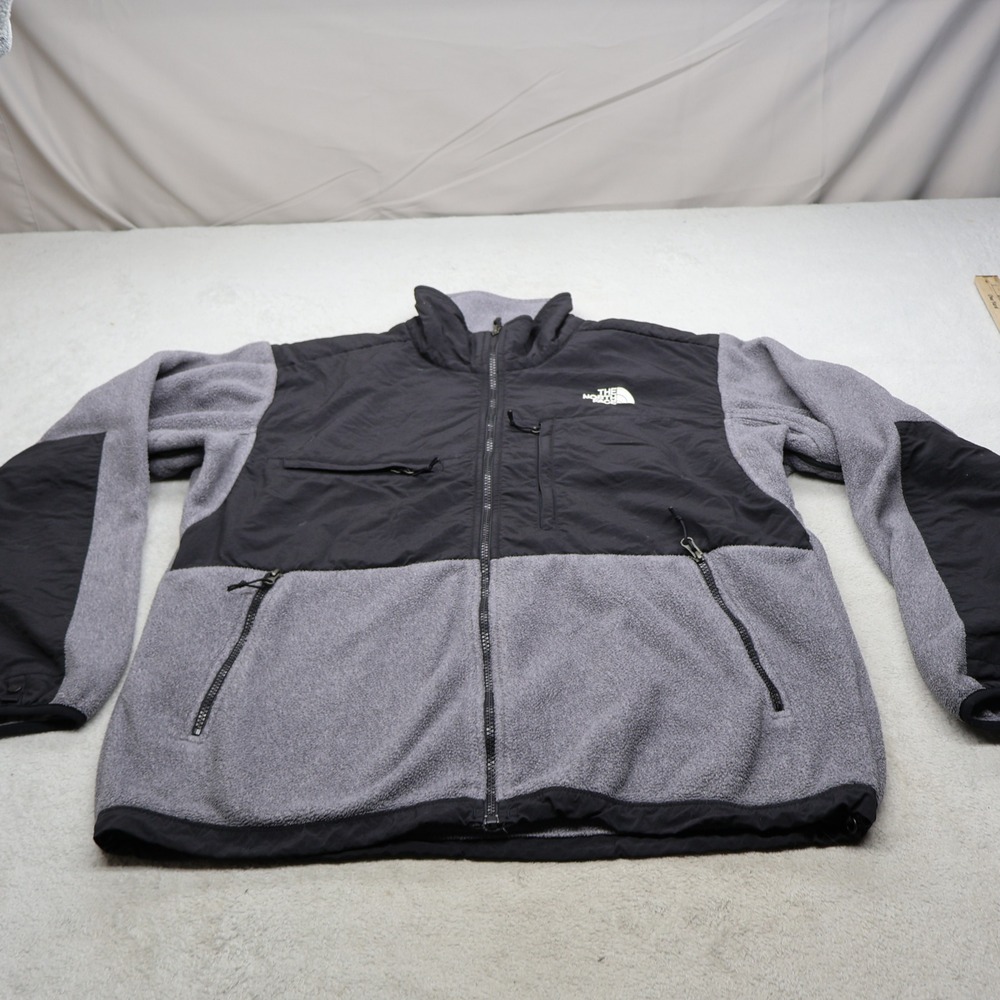 North Face Jacket Mens Large Black Denali Polartec Fleece Retro Full Zip Outdoor